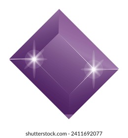 Amethyst line icon. Precious stones, jewelry, costume jewelry, valuables, wealth, treasures, bank, luxury. Vector icon for business and advertising