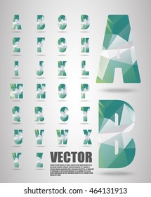 Amethyst lowpoly numbers font