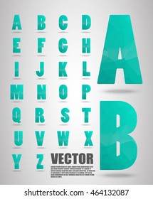 Amethyst lowpoly numbers font