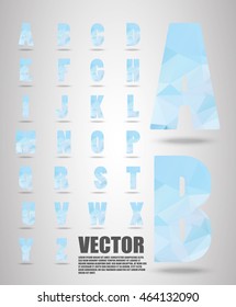 Amethyst lowpoly numbers font