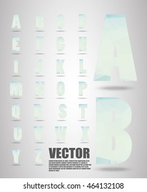 Amethyst lowpoly numbers font