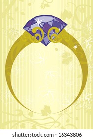 amethyst ring frame