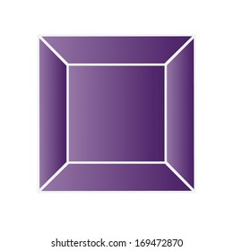amethyst - vector gemstone illustration