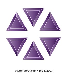 amethyst - vector gemstone illustration