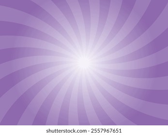 Amethyst violet color sunburst background. Abstract pink sunbeams design wallpaper. Colorful spinning lines for template, banner, poster, flyer. 