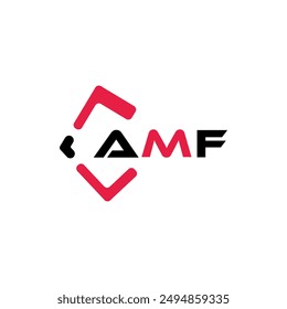 Logo de letra minimalista creativa AMF. AMF iniciales de Vector único alfabeto letra logo diseño

