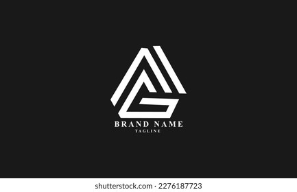 AMG, AGM, MG, GM, Abstract initial monogram letter alphabet logo design