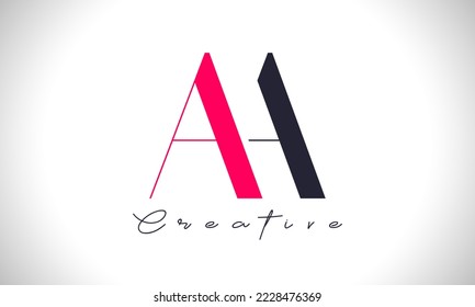 AMH-Buchstaben Logo Design Vektorgrafik-Vorlage.