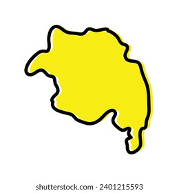 Amhara Region von Äthiopien Vektorgrafik-Design.