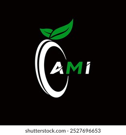 Logotipo da carta criativa minimalista da AMI. AMI vetor único iniciais alfabeto letra logotipo design 