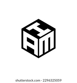 AMI letter logo design in illustration. Vector logo, calligraphy designs for logo, Poster, Invitation, etc.