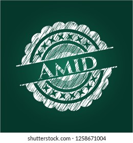 Amid on blackboard