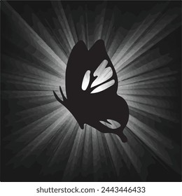 Amidst the darkness, a flutter of beauty emerges. The black butterfly, a symbol of transformation and grace.