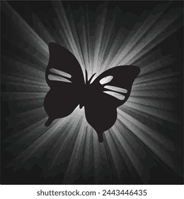 Amidst the darkness, a flutter of beauty emerges. The black butterfly, a symbol of transformation and grace.