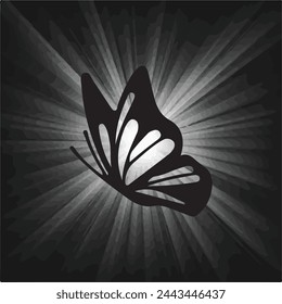 Amidst the darkness, a flutter of beauty emerges. The black butterfly, a symbol of transformation and grace.