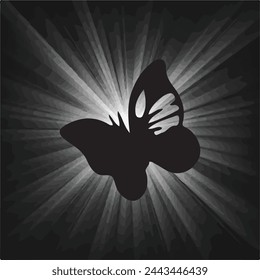 Amidst the darkness, a flutter of beauty emerges. The black butterfly, a symbol of transformation and grace.