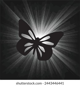 Amidst the darkness, a flutter of beauty emerges. The black butterfly, a symbol of transformation and grace.