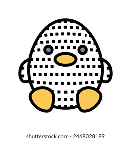 amigurumi kawaii color icon vector. amigurumi kawaii sign. isolated symbol illustration