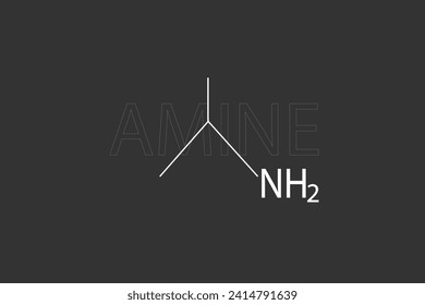 Amine molecular skeletal chemical formula