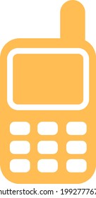 Aministrator old phone , illustration, on a white background.