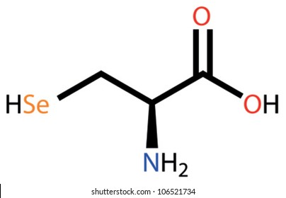 Amino acid selenocysteine structural formula