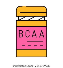amino acids line icon vector. amino acids sign. isolated symbol illustration