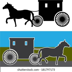 Amish Wagon svg