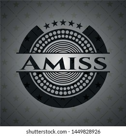 Amiss dark emblem. Vector Illustration. Detailed.