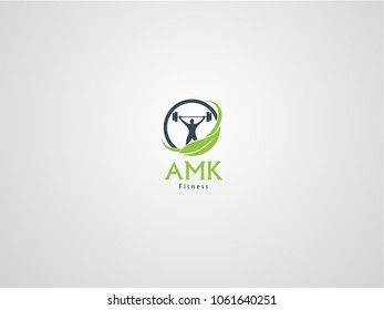 AMK Fitness Logo vector