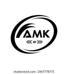 AMK letter logo Design. AMK Simple and modern monogram logo. AMK Abstract Alphabet vector logo Design.