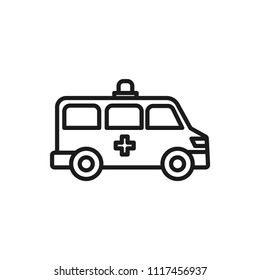 amkbulance car vector icon
