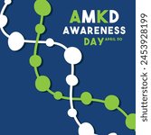 AMKD Awareness Day. April 30. APOL1-Mediated Kidney Disease (AMKD). Eps 10.