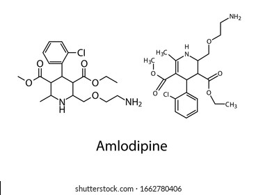 Amlodipine is a generic drug for resolving high blood pressure.Chemical structure of Amlodipine 