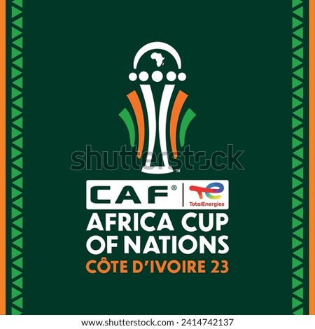 Amman - Jordan - 19 January , africa cup of nations logo 2023 - 2024 , vector illustration [[stock_photo]] © 
