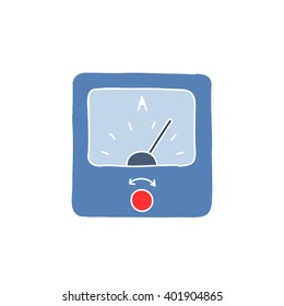 ammeter icon. vector illustration