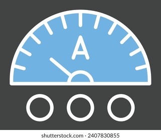 Ammeter icon vector image. Suitable for mobile application web application and print media.