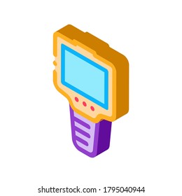 ammeter icon vector. isometric ammeter sign. color isolated symbol illustration