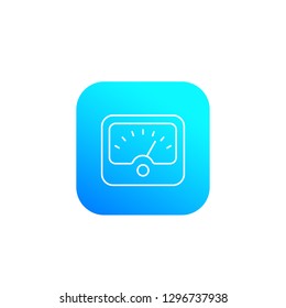 ammeter line icon