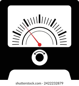 Ammeter Physics Icon, Sign, Symbol