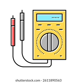 ammeter tool color icon vector. ammeter tool sign. isolated symbol illustration