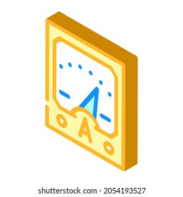 ammeter tool isometric icon vector. ammeter tool sign. isolated symbol illustration