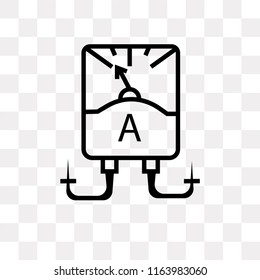 Ammeter vector icon isolated on transparent background, Ammeter logo concept