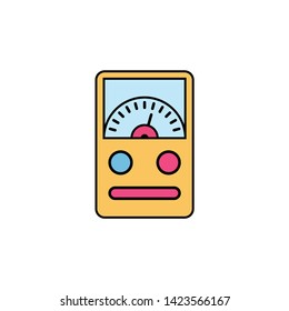 Ammeter vector icon sign symbol