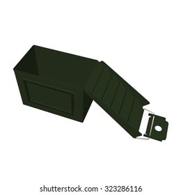 ammo green box. vector illustration