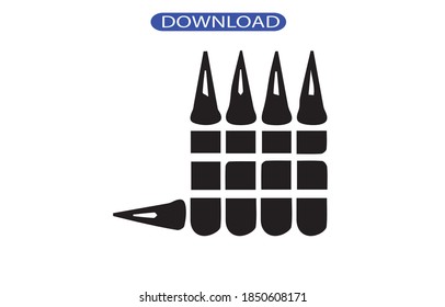 ammo icon or logo isolated sign symbol vector illustration - high quality black style vector icons.