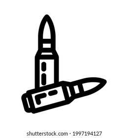 ammo icon or logo isolated sign symbol vector illustration - high quality black style vector icons
