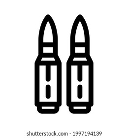 ammo icon or logo isolated sign symbol vector illustration - high quality black style vector icons
