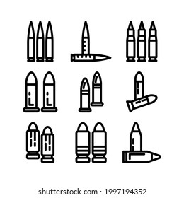 ammo icon or logo isolated sign symbol vector illustration - Collection of high quality black style vector icons
