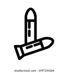 ammo icon or logo isolated sign symbol vector illustration - high quality black style vector icons
