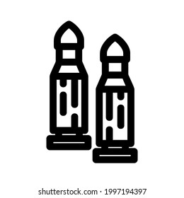 ammo icon or logo isolated sign symbol vector illustration - high quality black style vector icons
